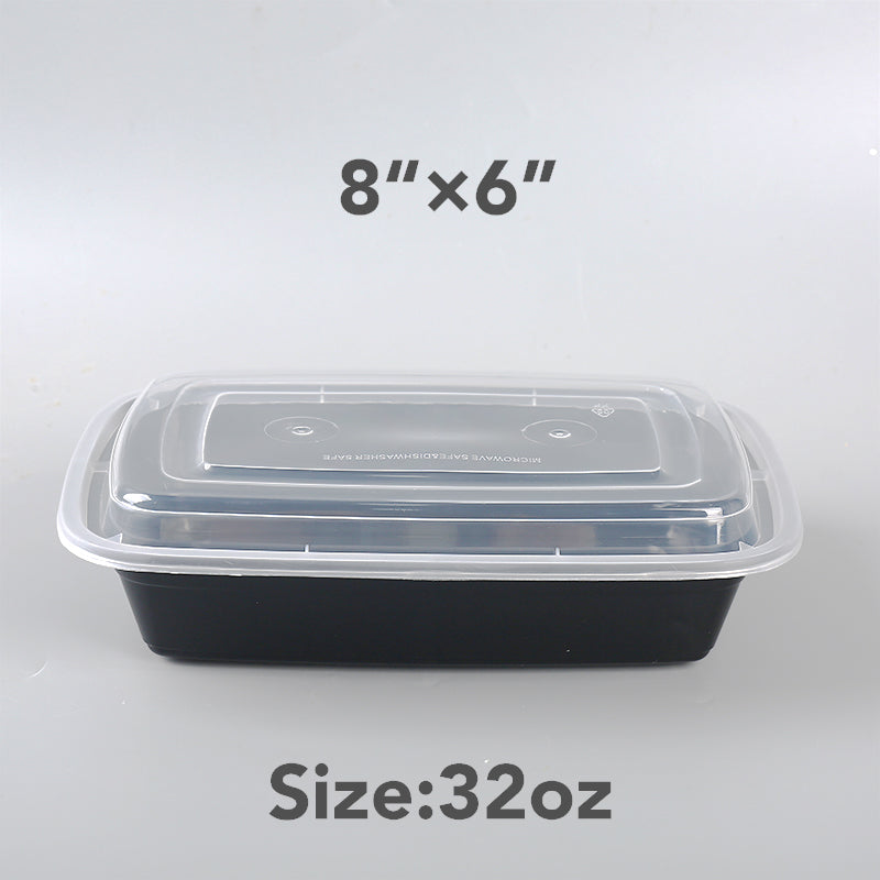 Meal Prep Containers Reusable with Lids, Sturdy Leakproof & Food Safe, Microwave, Freezer, Dishwasher Safe Food Prep Containers, To Go Take Out Plastic Food Storage