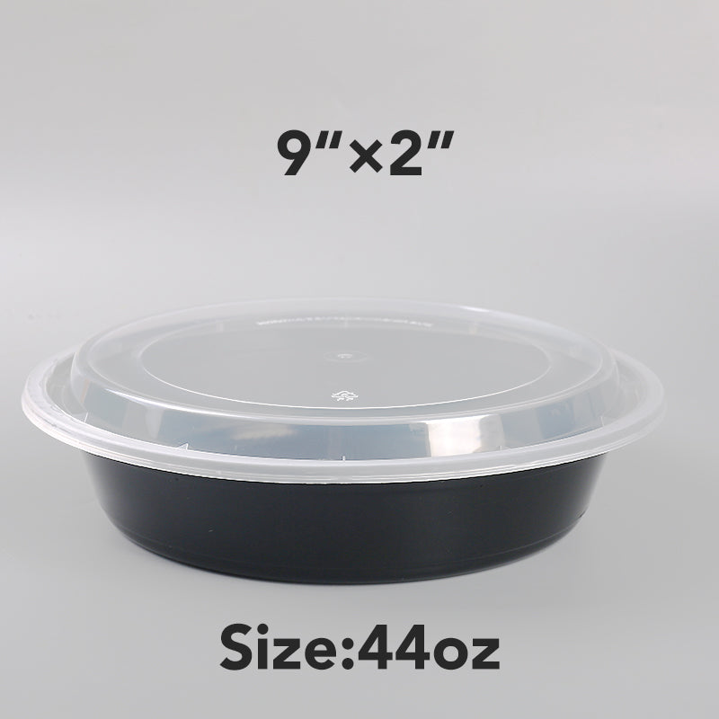 Meal Prep Food Container, 300/Case, Disposable with Lids, Durable To Go Containers, for Takeout, Salad , Microwave Safe, BPA-Free, Stackable