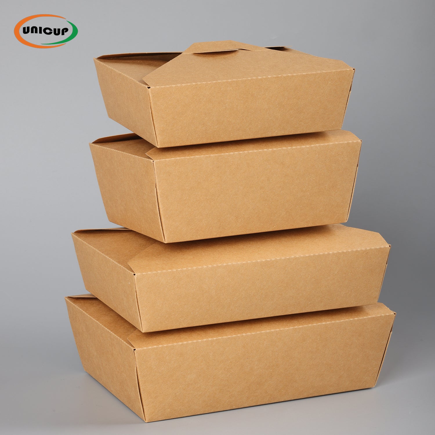 Take Out Food Containers Microwaveable Kraft Brown Take Out Boxes Leak and Grease Resistant Food Containers - Recyclable Lunch Box - To Go Containers for Restaurant, Catering and Party