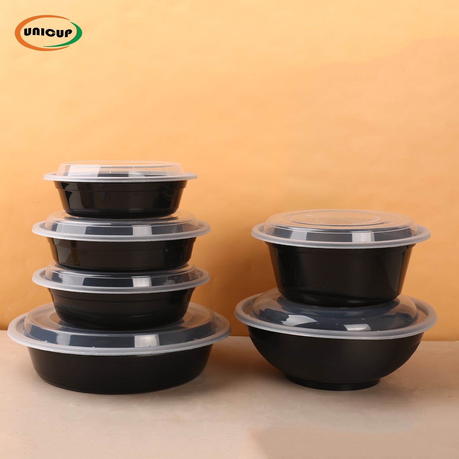 Meal Prep Food Container, 300/Case, Disposable with Lids, Durable To Go Containers, for Takeout, Salad , Microwave Safe, BPA-Free, Stackable