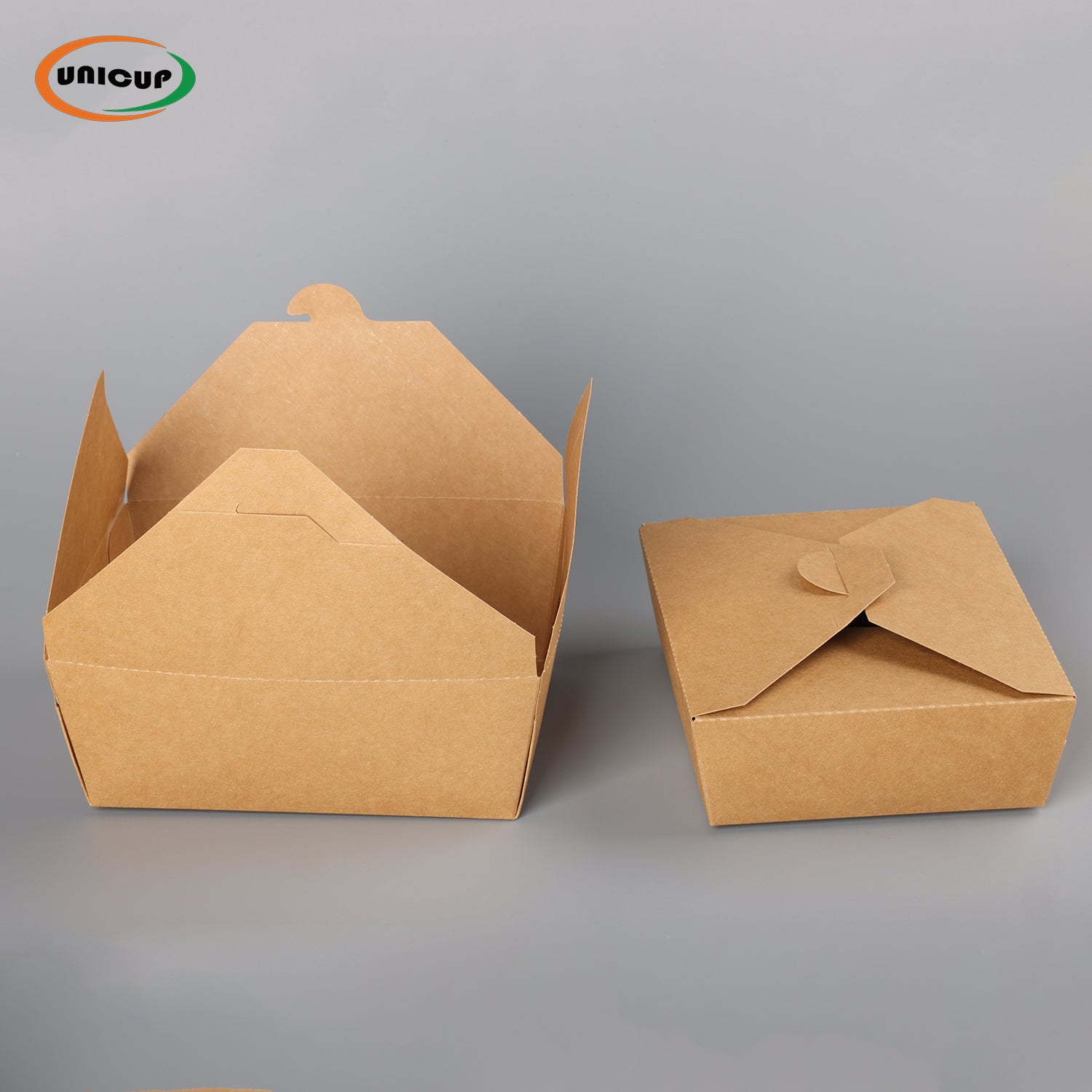 Take Out Food Containers Microwaveable Kraft Brown Take Out Boxes Leak and Grease Resistant Food Containers - Recyclable Lunch Box - To Go Containers for Restaurant, Catering and Party