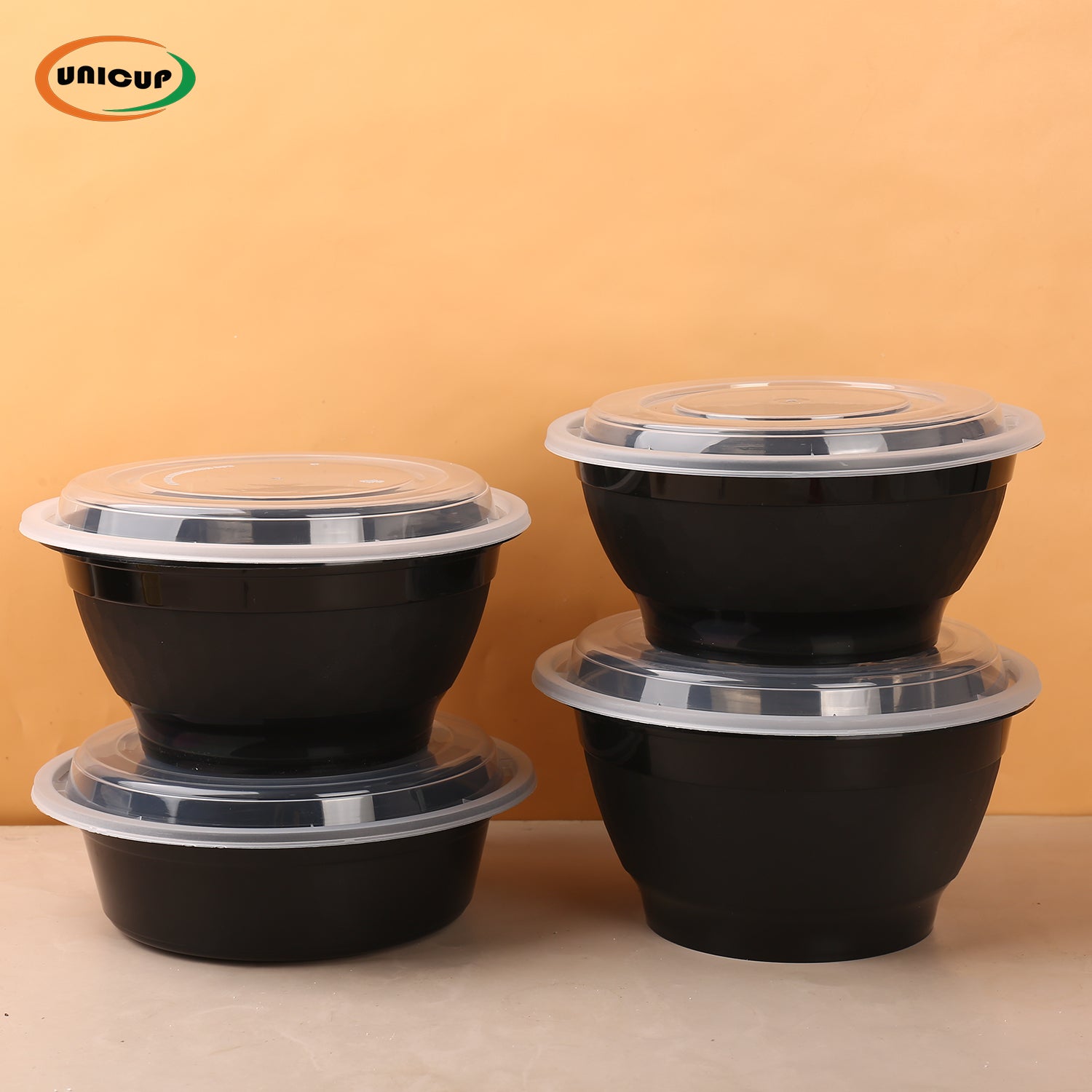 Meal Prep Food Container, 300/Case, Disposable with Lids, Durable To Go Containers, for Takeout, Salad , Microwave Safe, BPA-Free, Stackable