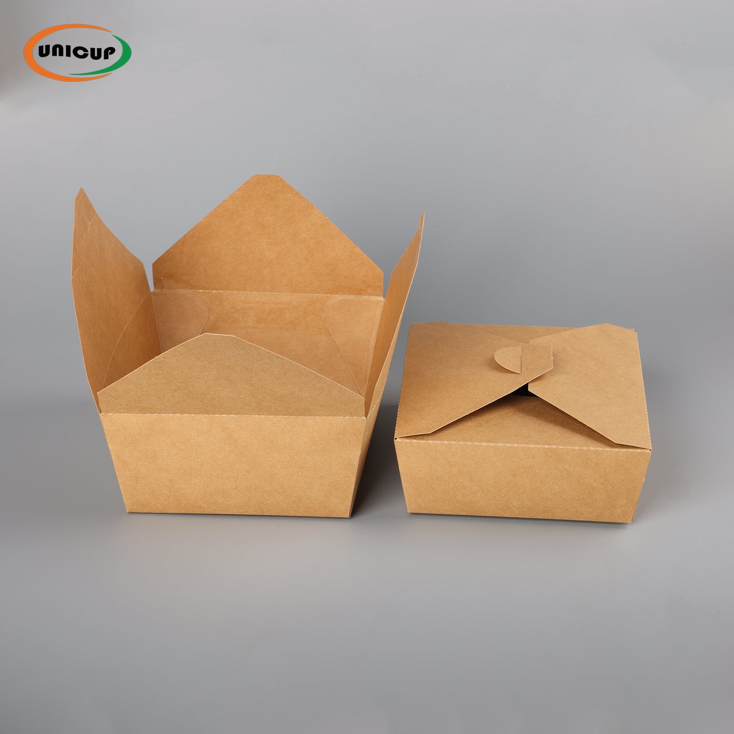 Take Out Food Containers Microwaveable Kraft Brown Take Out Boxes Leak and Grease Resistant Food Containers - Recyclable Lunch Box - To Go Containers for Restaurant, Catering and Party
