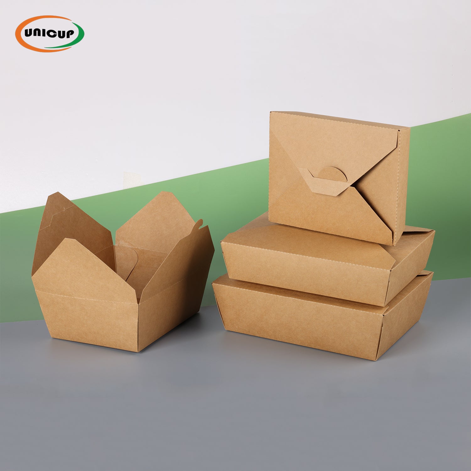 Take Out Food Containers Microwaveable Kraft Brown Take Out Boxes Leak and Grease Resistant Food Containers - Recyclable Lunch Box - To Go Containers for Restaurant, Catering and Party