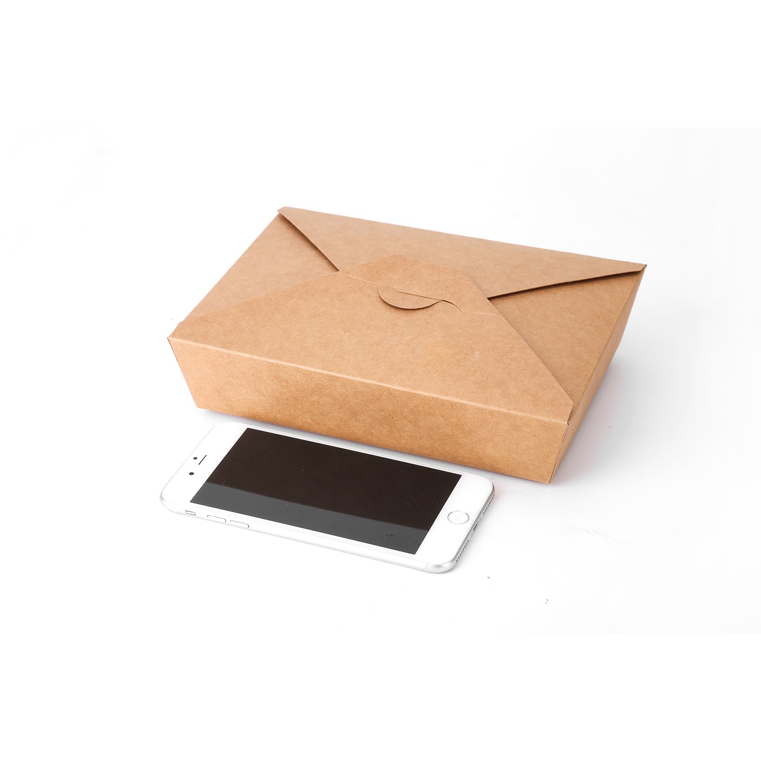 Take Out Food Containers Microwaveable Kraft Brown Take Out Boxes Leak and Grease Resistant Food Containers - Recyclable Lunch Box - To Go Containers for Restaurant, Catering and Party