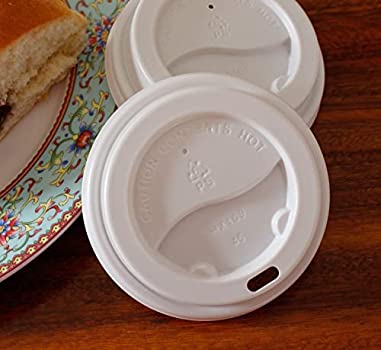 White Dome Hot Cup Lid-1000ct/case