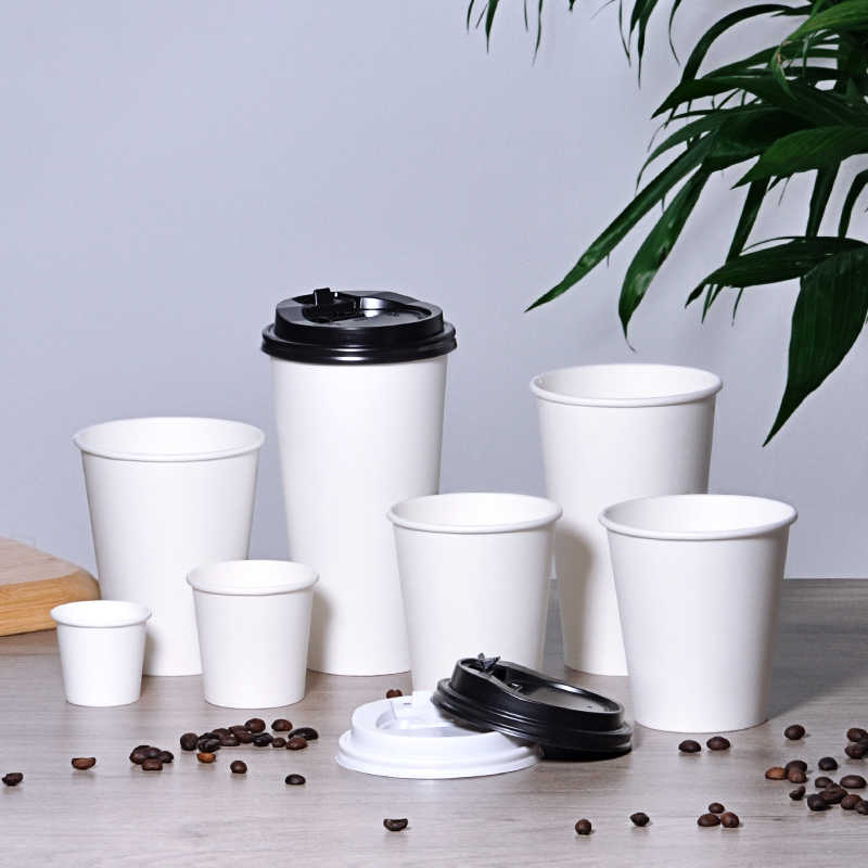 White Poly Paper Hot Cup-1000ct/case