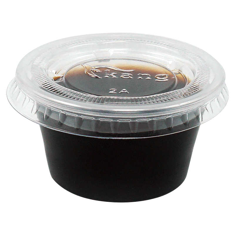 Plastic Portion Cups with Lids [2500 Sets] Disposable Plastic Cups for Meal Prep, Salad Dressing, Jellos Shot Cups, Souffle Cups, Condiment and Dipping Sauce Cups