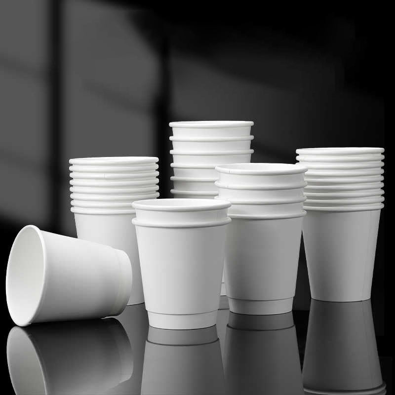 Disposable Coffee Cups 500 Double Wall Hot Cups For Coffee - Lids Sold Separately  Wall White Paper Insulated Coffee Cups For Coffee Hot Chocolate Tea And More