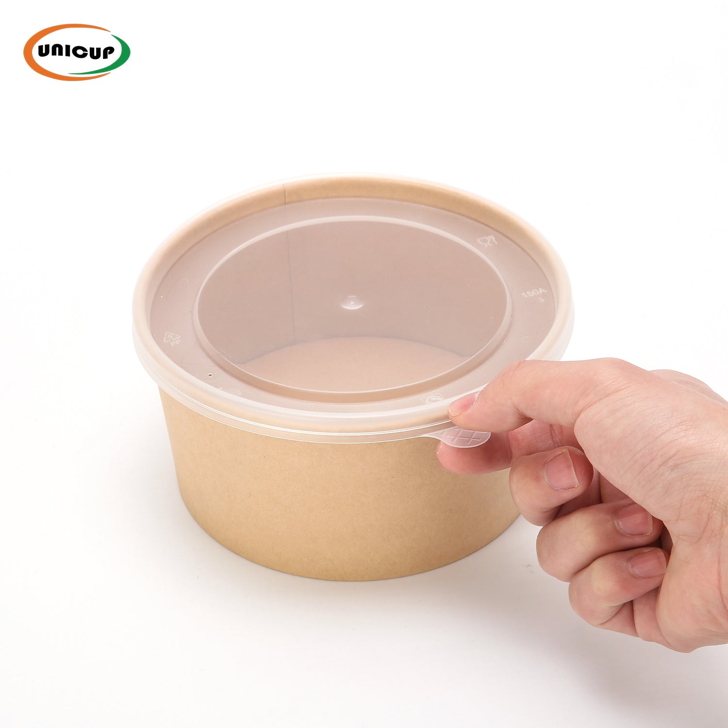 Disposable Soup Bowls, Heavy-Duty Salad Bowls, in Food Grade Kraft Paper Made, Eco-Friendly Durable No Leakage for Dessert Camping Food Party Disposable Serving Bowls