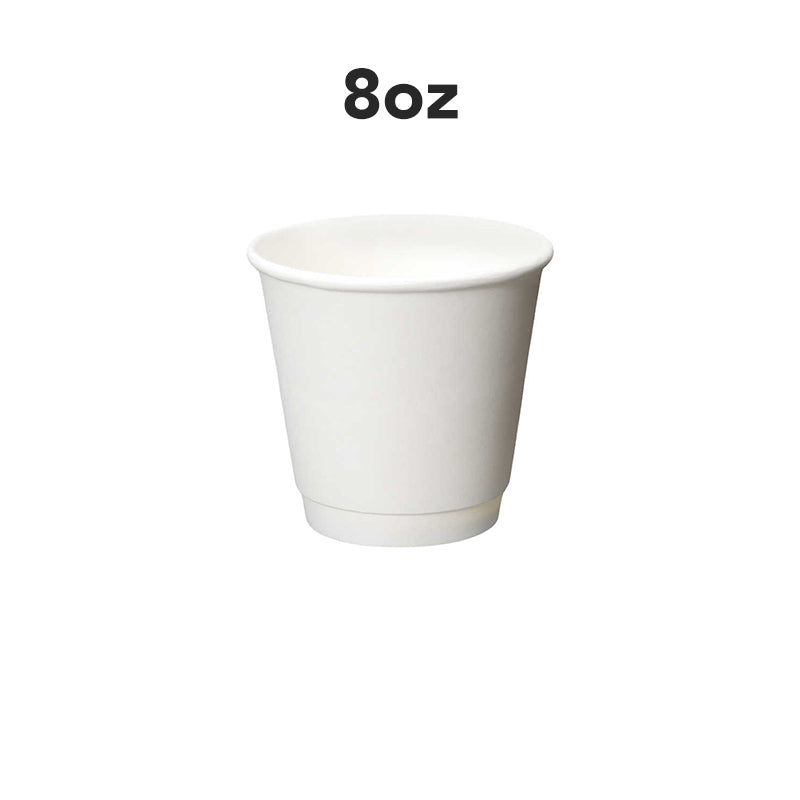 Disposable Coffee Cups 500 Double Wall Hot Cups For Coffee - Lids Sold Separately  Wall White Paper Insulated Coffee Cups For Coffee Hot Chocolate Tea And More