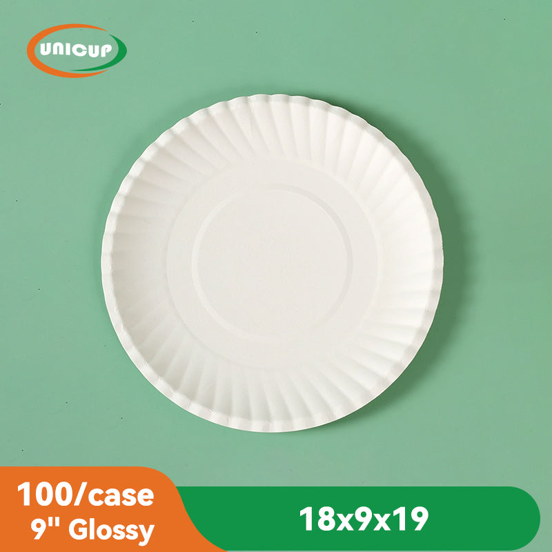 Glossy 9" White Cakeboard Round,Small Disposable Cake Circle Base Boards Cake Plate Platter