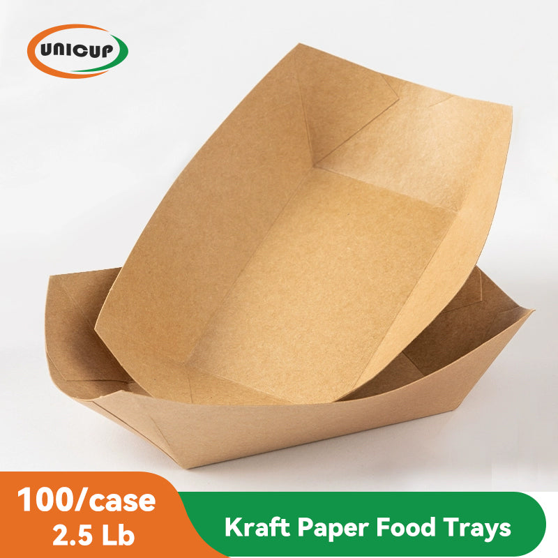 Disposable Take Out Containers Microwaveable Kraft Paper To Go Boxes for Food To Go Containers Takeout Containers Leakproof Greaseproof 100pcs 2.5lb