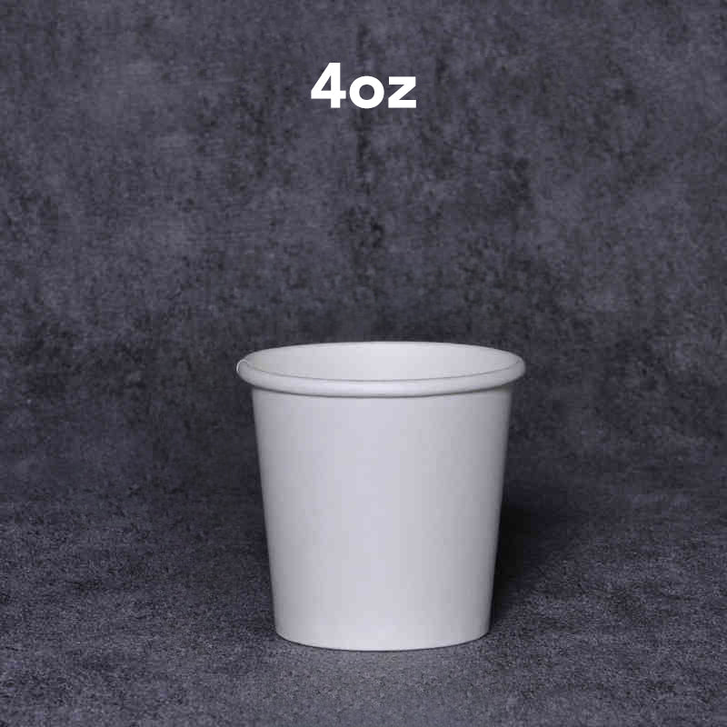 White Poly Paper Hot Cup-1000ct/case