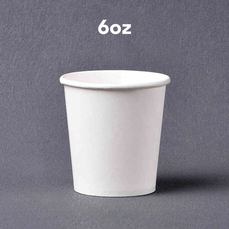 White Poly Paper Hot Cup-1000ct/case