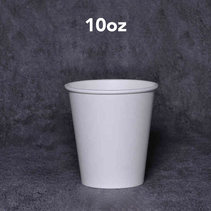 White Poly Paper Hot Cup-1000ct/case