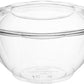 Unicup 32oz Disposable  Plastic Salad Bowls with Lid (150Count)