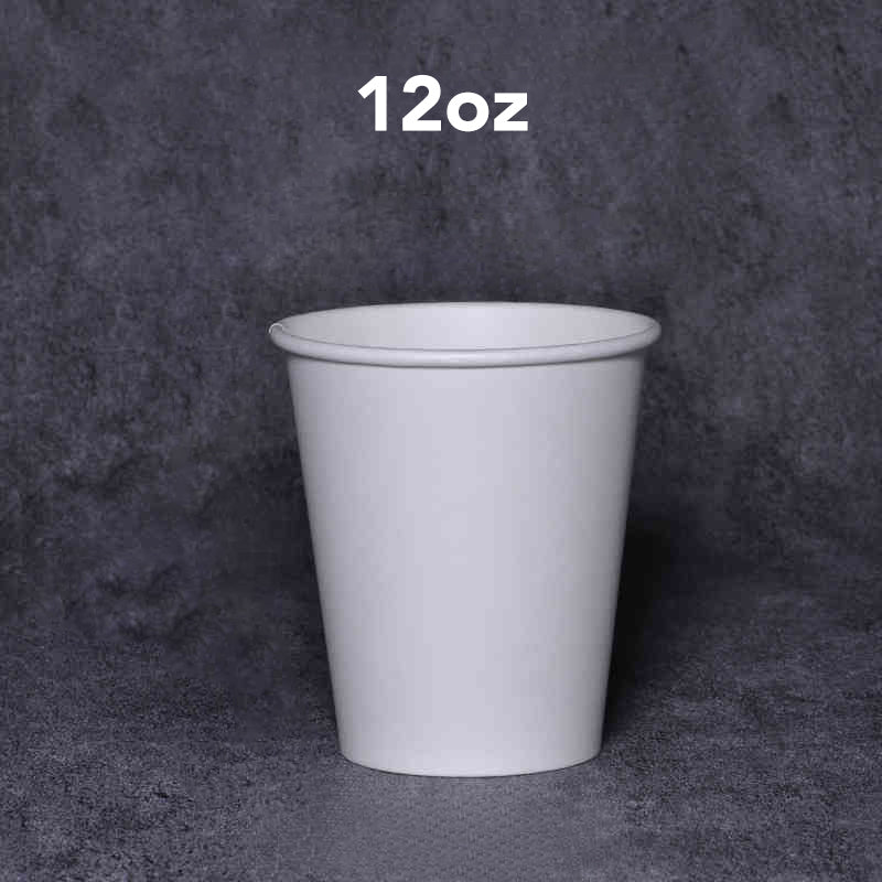 White Poly Paper Hot Cup-1000ct/case