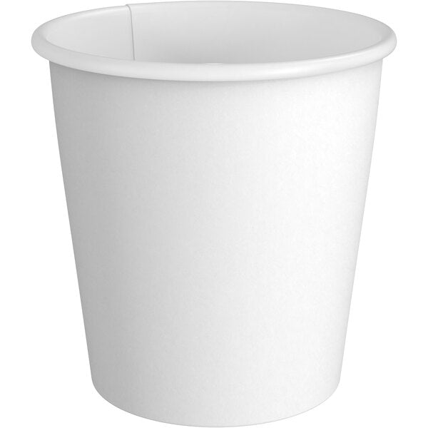 White Poly Paper Hot Cup-1000ct/case