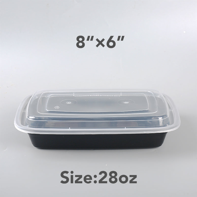 Meal Prep Containers Reusable with Lids, Sturdy Leakproof & Food Safe, Microwave, Freezer, Dishwasher Safe Food Prep Containers, To Go Take Out Plastic Food Storage