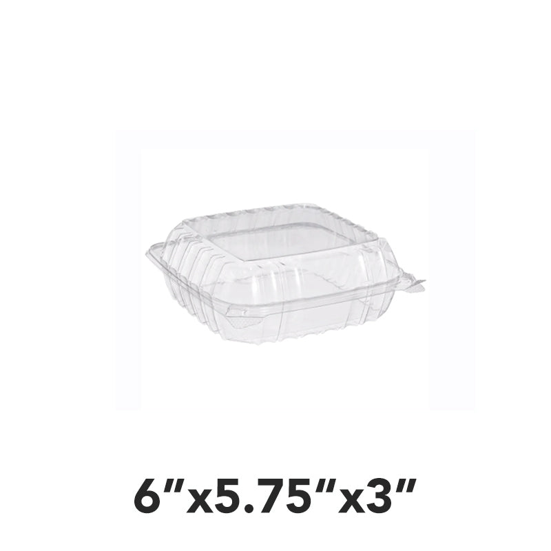 OPS Disposable Clamshell Dessert Container 57oz 50Pcs