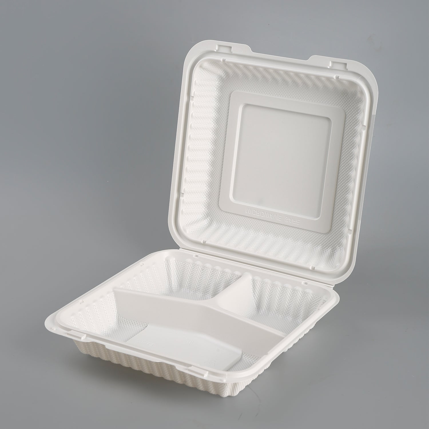 Plastic Clamshell Take Out Food Containers Heavy-Duty Togo Disposable Lunch Box With Secure Snap Hinged Lid Meal Prep for Parties Restaurants and Food Trucks Microwave Safe