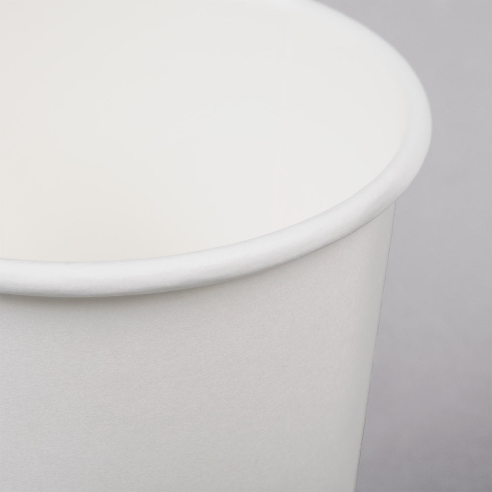 White Poly Paper Hot Cup-1000ct/case