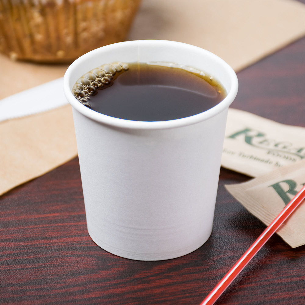 White Poly Paper Hot Cup-1000ct/case