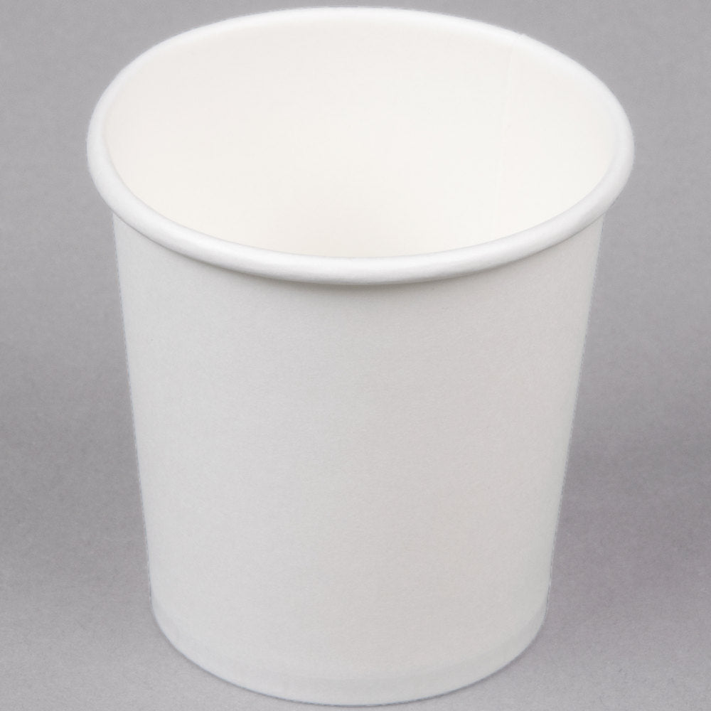 White Poly Paper Hot Cup-1000ct/case