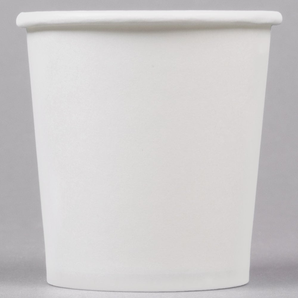 White Poly Paper Hot Cup-1000ct/case