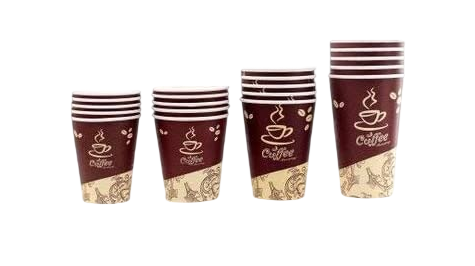 Printed Poly Paper Hot Cups-1000ct/case